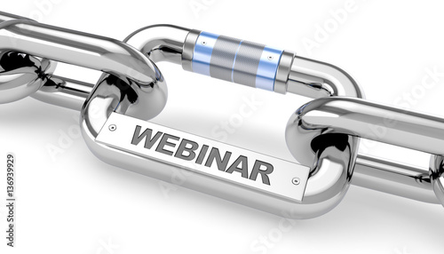 Webinar / Chain / Metal / 3d