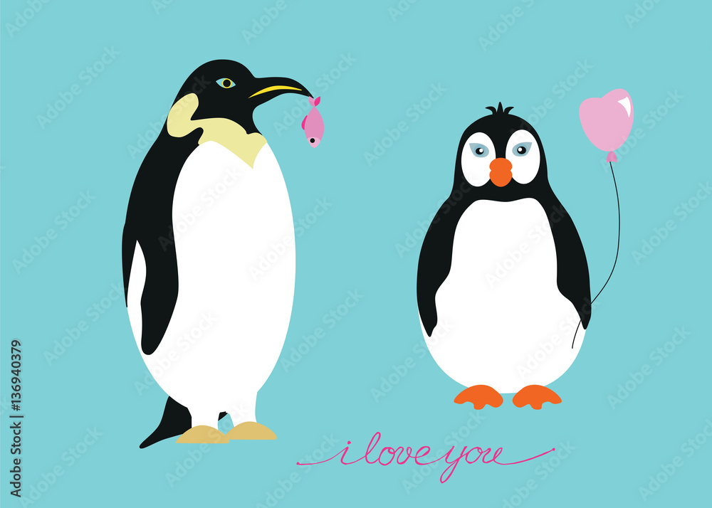 Naklejka premium penguin_boy