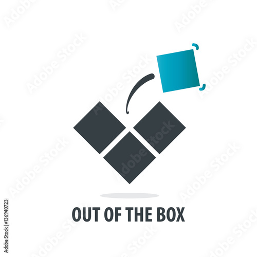 Initial Letter Out Of Box Design Logos