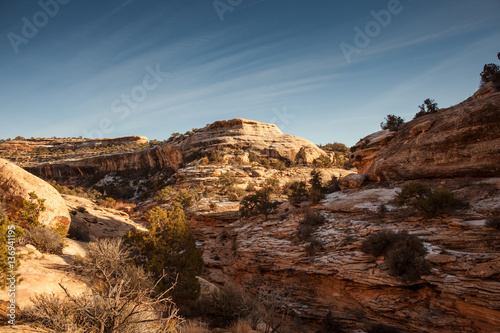 Natural Bridges National Monument in winter, USA
