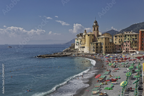 Fototapeta Naklejka Na Ścianę i Meble -  Camogli Beach, Liguria province, Italia
