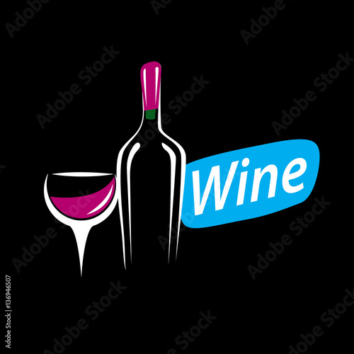 vector logo wine