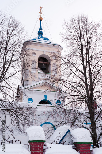 The bell tower of The Church of St. George. Village Of Sloboda,  photo