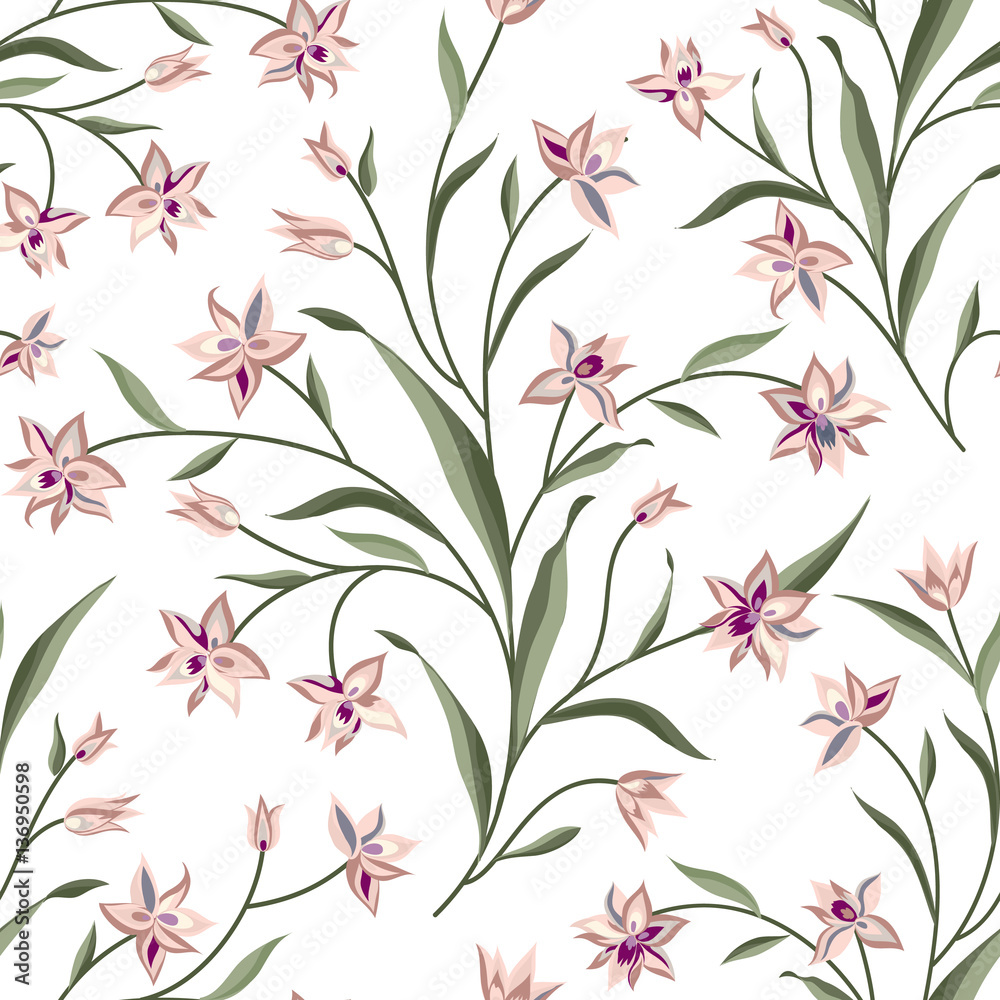 Floral seamless pattern. Flower background Floral seamless pattern. Flower background