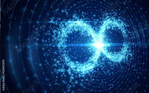 Infinity symbol background. Vector illustration.