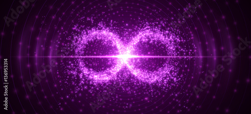Infinity symbol background. Vector illustration.