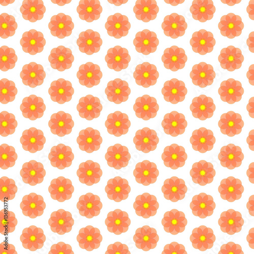 Flower shape background from circles.