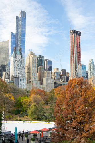 Midtown from Central Park in an Autumn morning photo