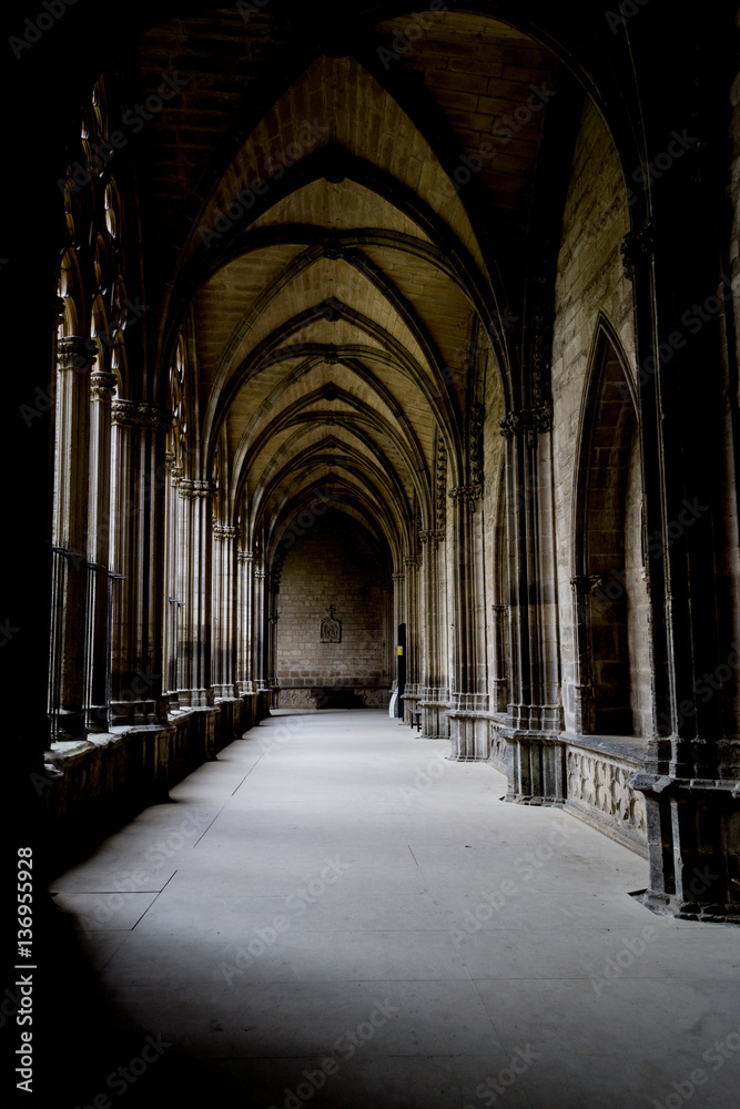 Fototapeta premium The closters are the most outstanding element of the the Cathedr