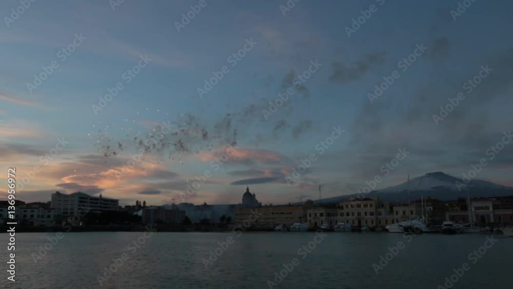 Catania, Italy - February - Saint Agatha of Sicily - the patron saint of Catania Catania, Italy - February - Saint Agatha of Sicily - the patron saint of Catania