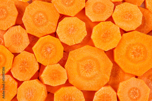 Carrot slices background