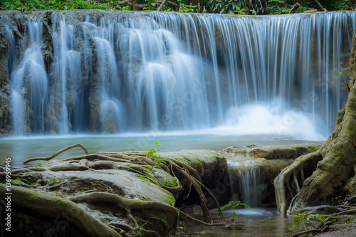 Waterfall in the forest at Huay Mae Kamin waterfall National Par