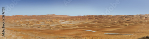 empty quarter desert wide panorama