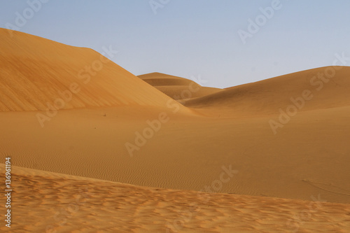 empty quarter desert - dunes and flats