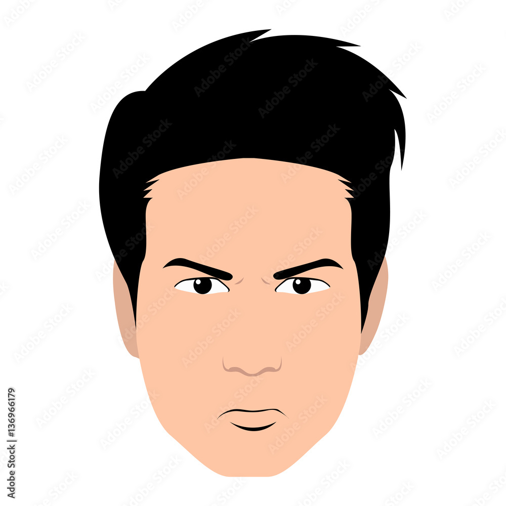 Isolated facial expression Isolated facial expression