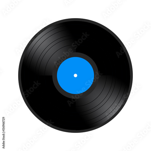 Isolated retro vinyl