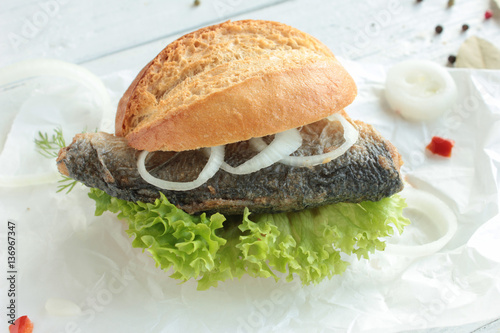 Brathering Brötchen Fischbrötchen photo