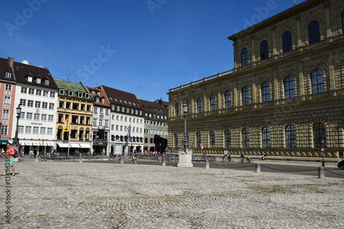 Munich, Germany, Bavaria - Street view with historical buildings