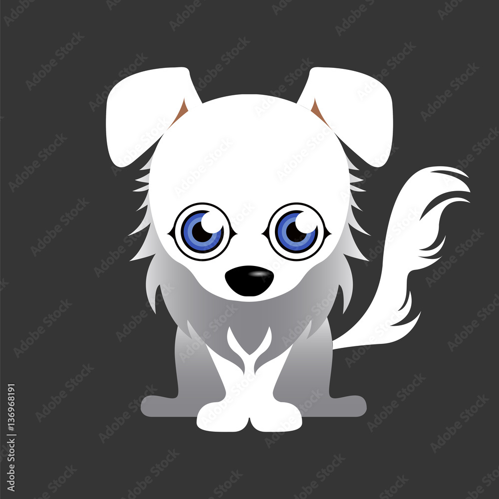 Fototapeta premium Isolated cute dog