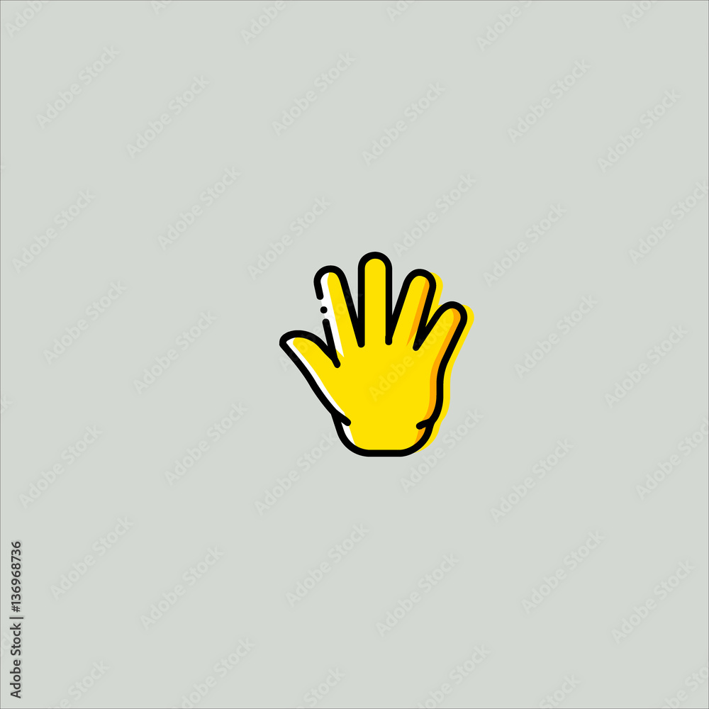 hand icon flat design hand icon flat design