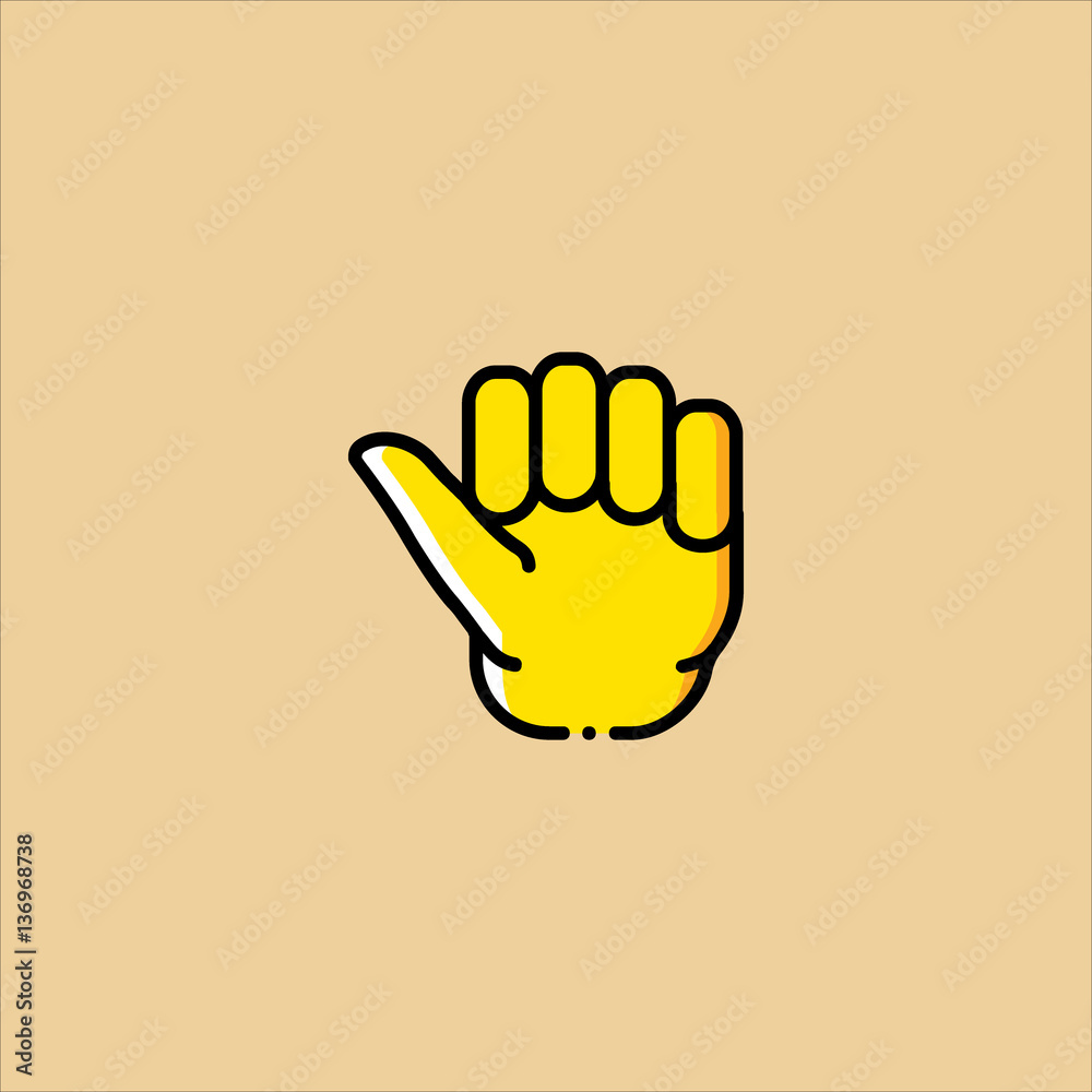hand icon flat design hand icon flat design