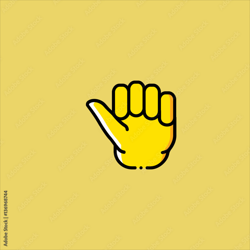 hand icon flat design hand icon flat design