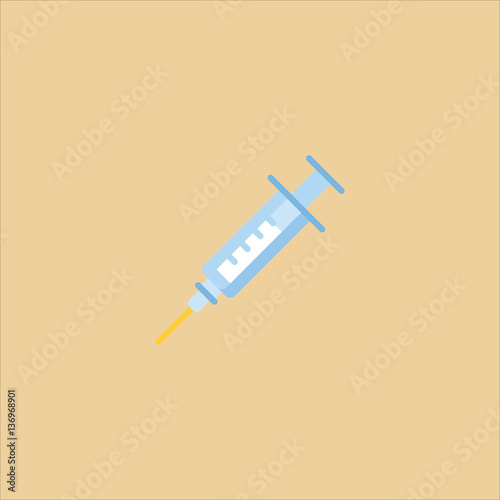 hypodermic icon flat design