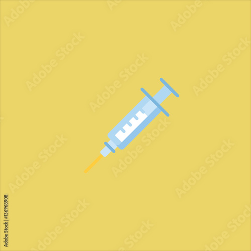 hypodermic icon flat design