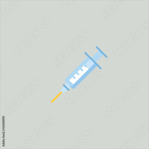 hypodermic icon flat design