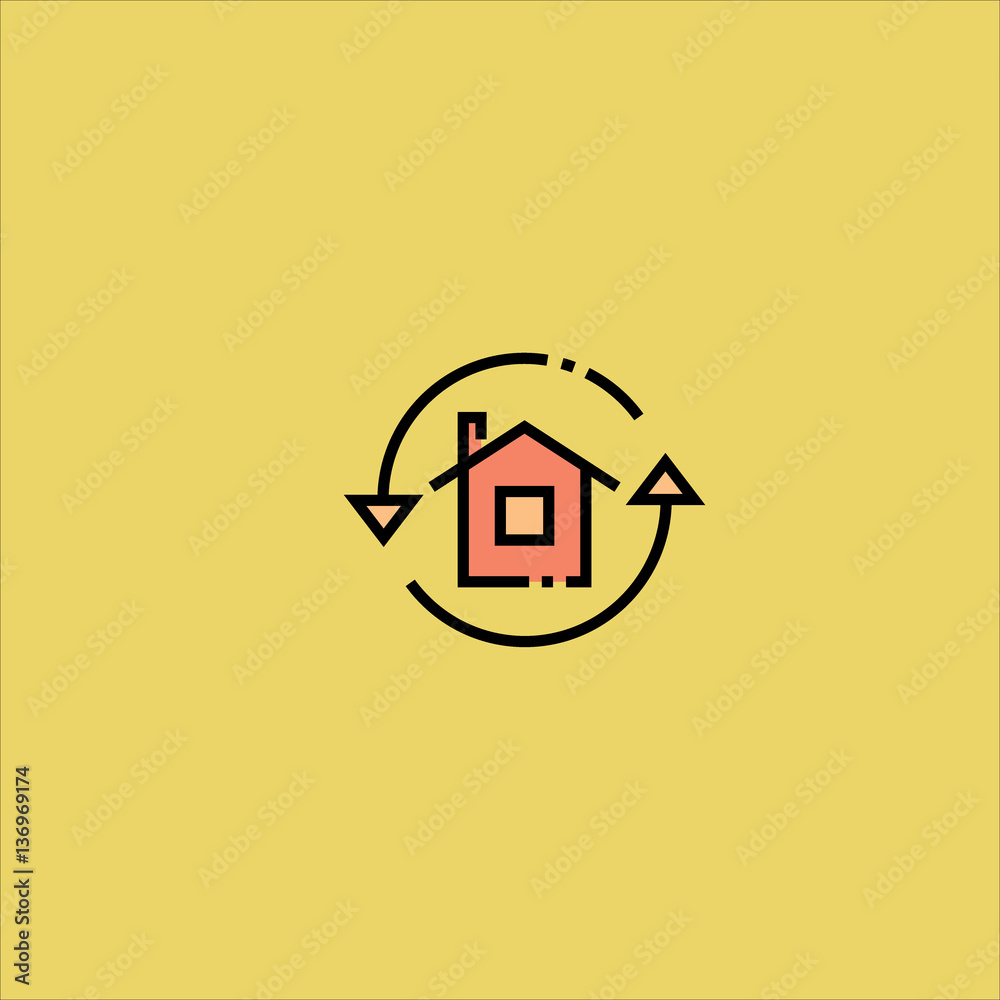 house icon flat design house icon flat design