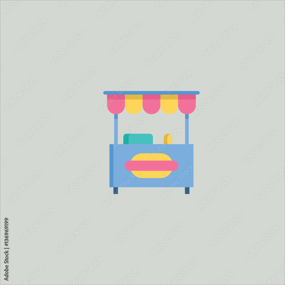 hot dog icon flat design hot dog icon flat design