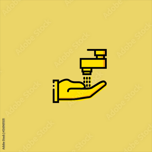 hygienic icon flat design