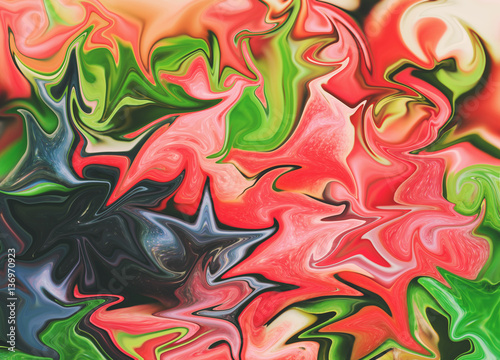 Abstract red and green color background