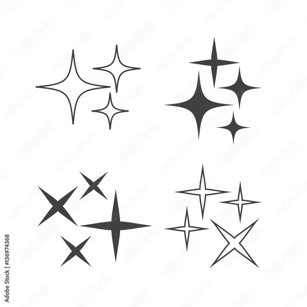 Vector isolated shiny sun set with rays. Glowing stars and stell Vector isolated shiny sun set with rays. Glowing stars and stell