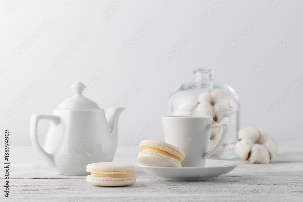Breakfast with white marshmallow
