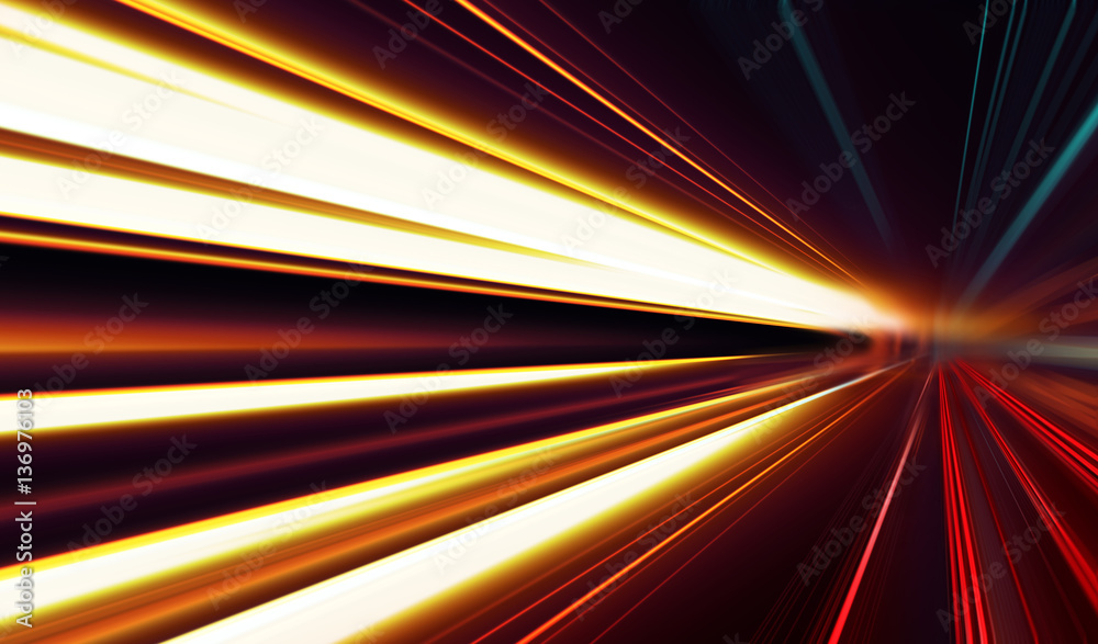 Speed motion on the road/Abstract image of speed motion on the road at dark Speed motion on the road/Abstract image of speed motion on the road at dark