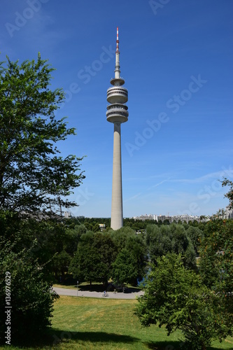 Munich, Germany, Bavaria - view on the Olympic area
