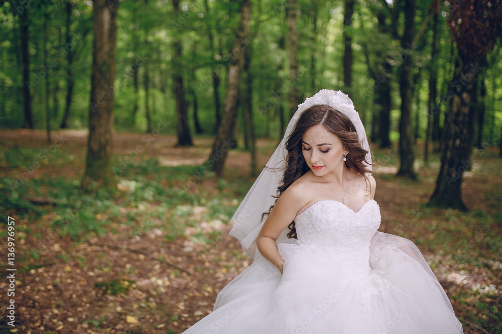 bride in the forest