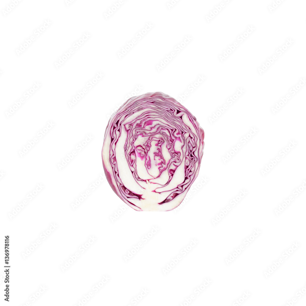 Violet cabbage isolated on the white Violet cabbage isolated on the white