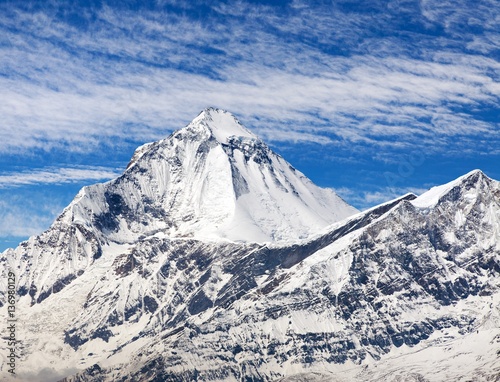 Mount Dhaulagiri, view from Thorung La pass photo