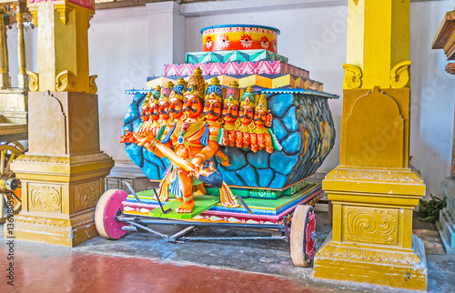The Ravana cart in Munneswaram Temple