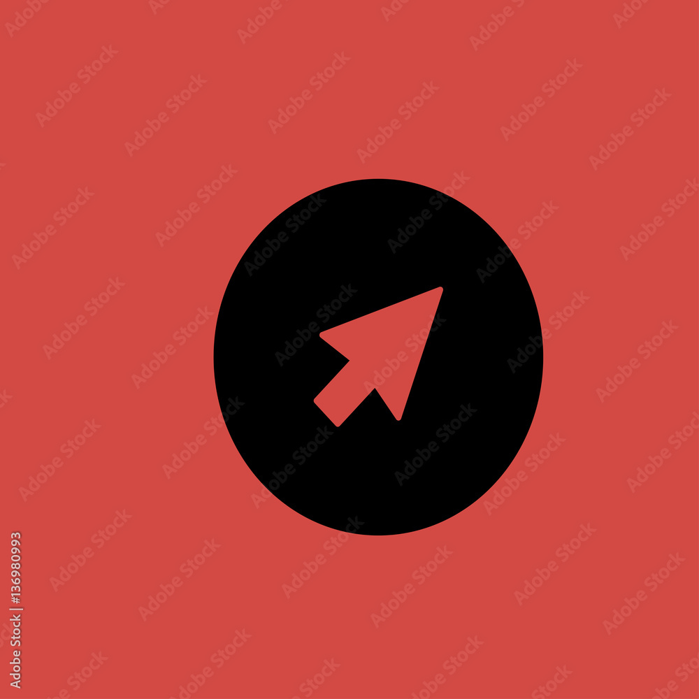 Cursor icon. flat design Cursor icon. flat design