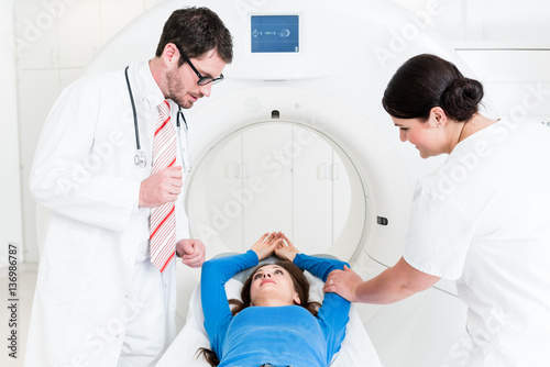 Computer tomography scan in hospital