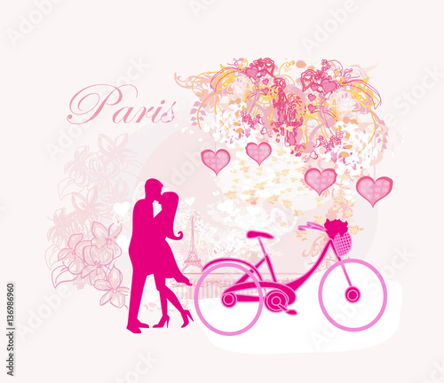 Romantic postcard from Paris.