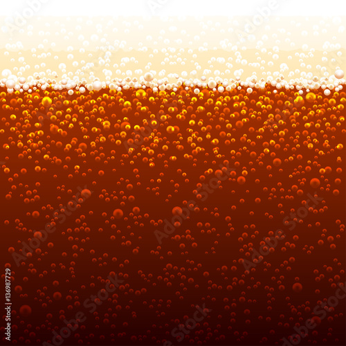 Vector background of cola bubbles. Sparkling bubbles.