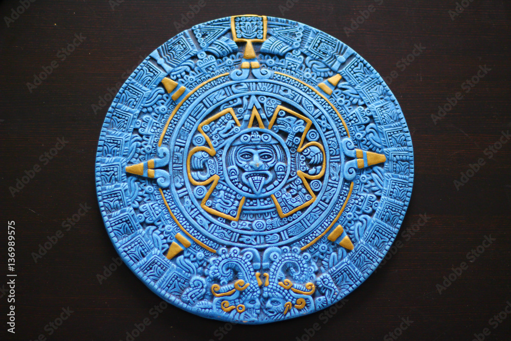 Aztec Calendar from Cancun Mexico