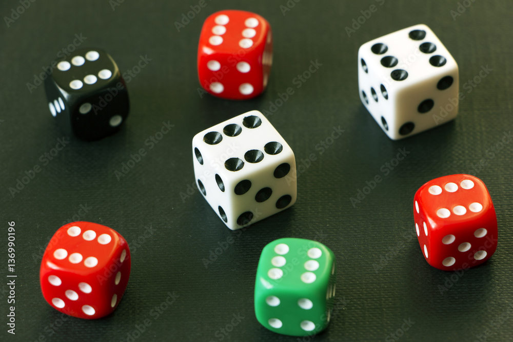 dice on the table dice on the table