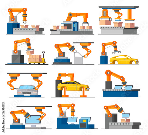 Automation Industrial Process Elements Set