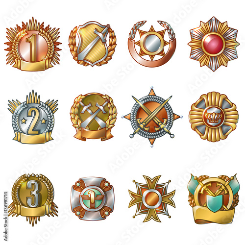 Colorful Military Awards Collection