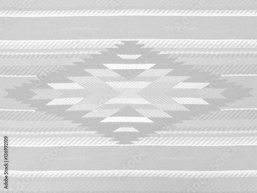 Grayscale Navajo Pattern Textile
